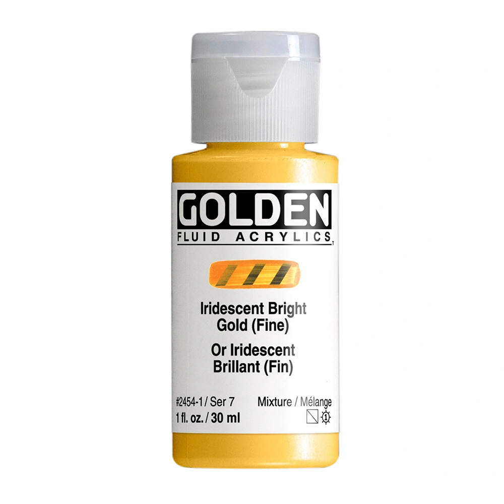 Golden Fluid 1oz. Irid Brite Gold Fine S7 **ND**