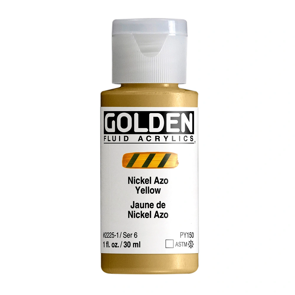 Golden Fluid 1oz. Nickel Azo Yellow S6 **ND**