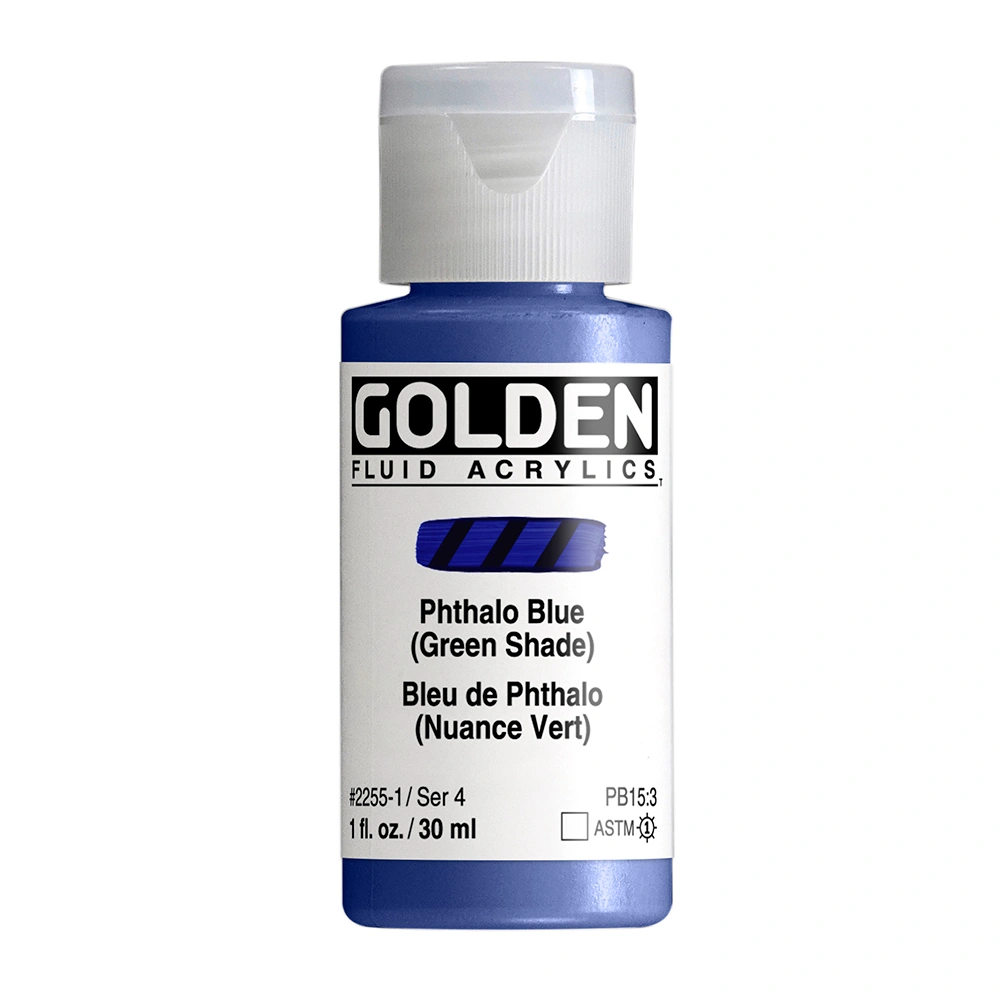 Golden Fluid 1oz. Phthalo Blue (G.S.) S4 **ND**