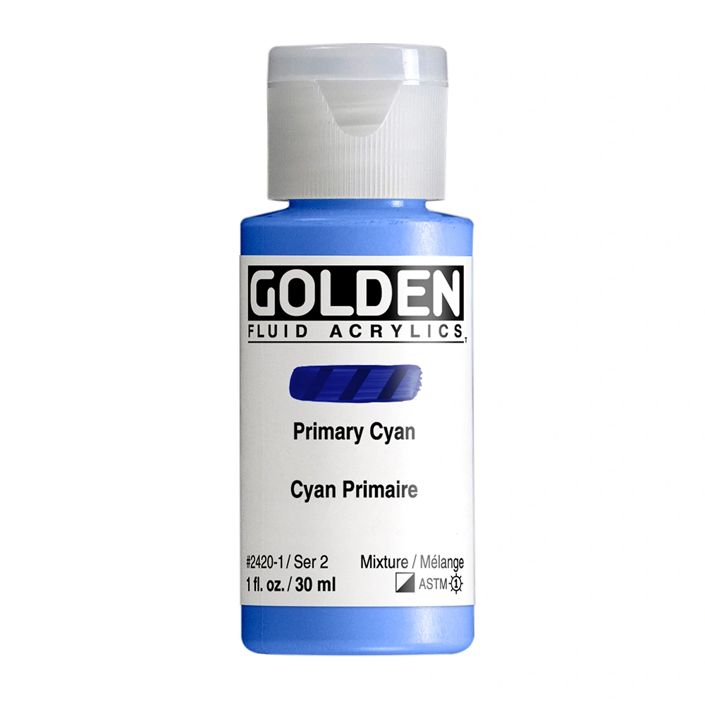 Golden Fluid 1oz. Primary Cyan S2 **ND**