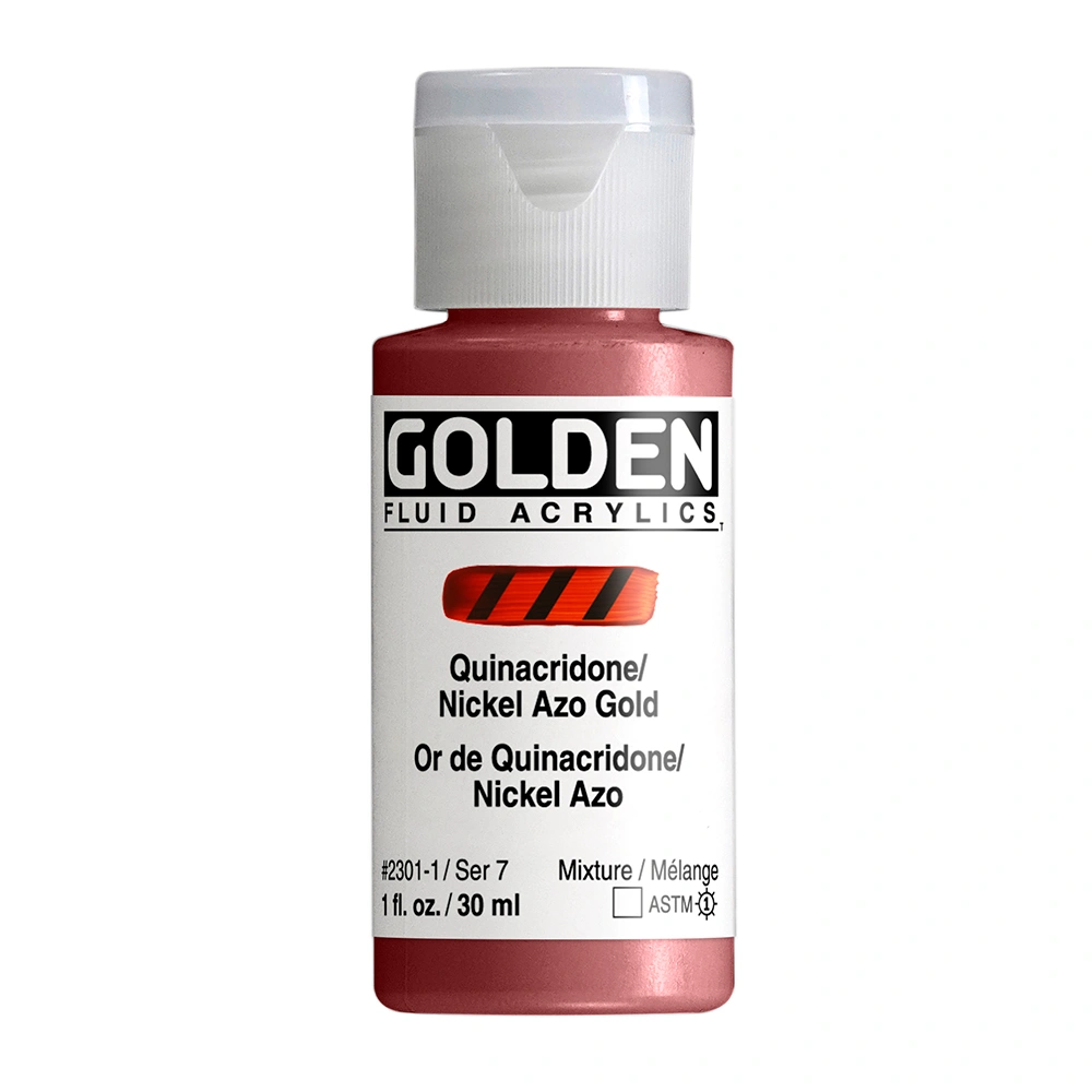 Golden Fluid 1oz. Quinacridone / Nickel Azo Gold S7 **ND**