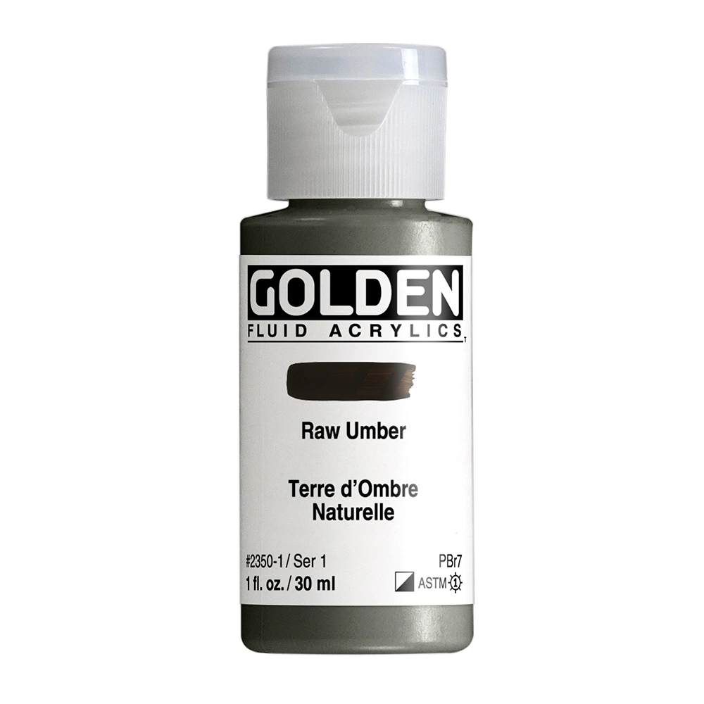Golden Fluid 1oz. Raw Umber S1 **ND**