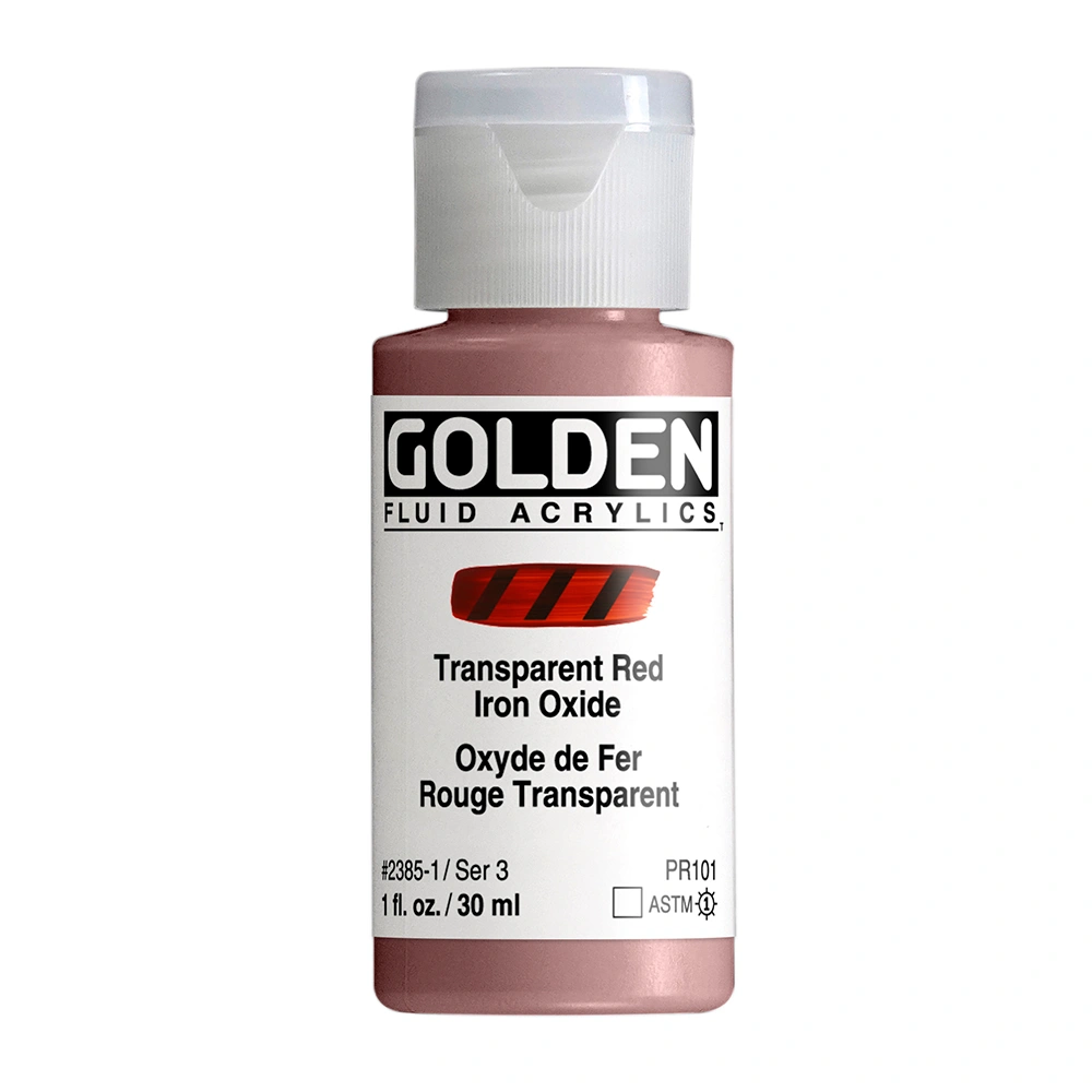 Golden Fluid 1oz. Transparent Red Iron Oxide S3 **ND**