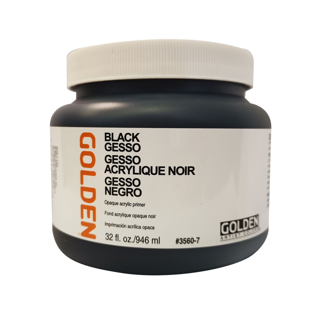 Golden Ground Gesso Black 32oz **ND**