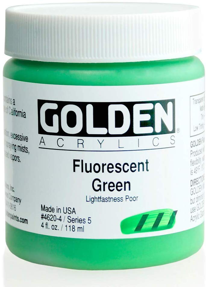 Golden Heavy Body 4oz. Jar Fluorescent Green S5 **ND**