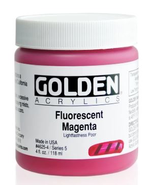 Golden Heavy Body 4oz. Jar Fluorescent Magenta S5 **ND**