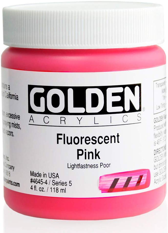 Golden Heavy Body 4oz. Jar Fluorescent Pink S5 **ND**