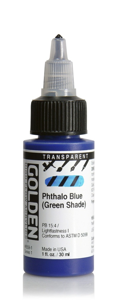 Golden High Flow 1oz. Transparent Phthalo Blue GS S1 **ND**