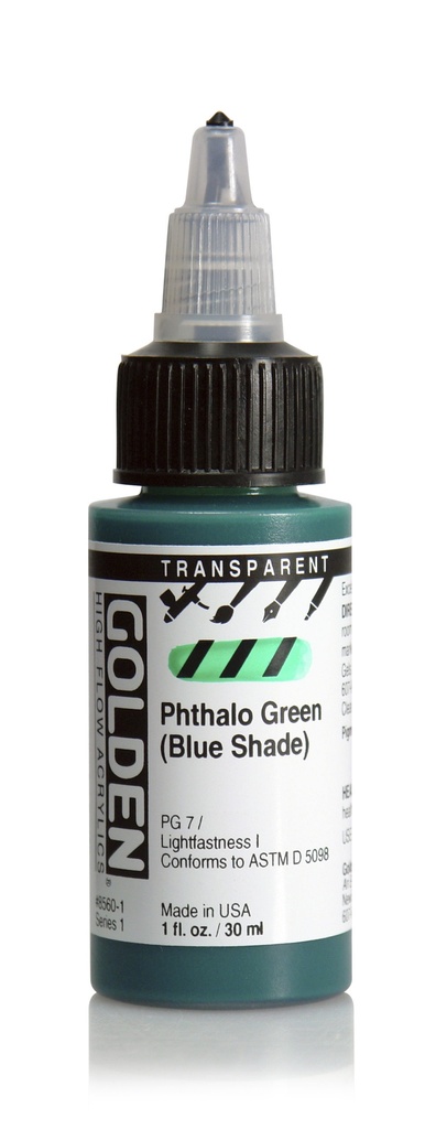 Golden High Flow 1oz. Transparent Phthalo Green BS S1 **ND**