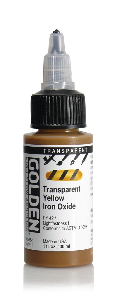 Golden High Flow 1oz. Transparent Yellow Iron Oxide S1 **ND**