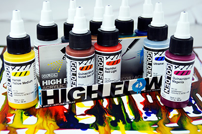 Golden High Flow Set 5 x 1oz w/ 3 Refillable Markers **ND**