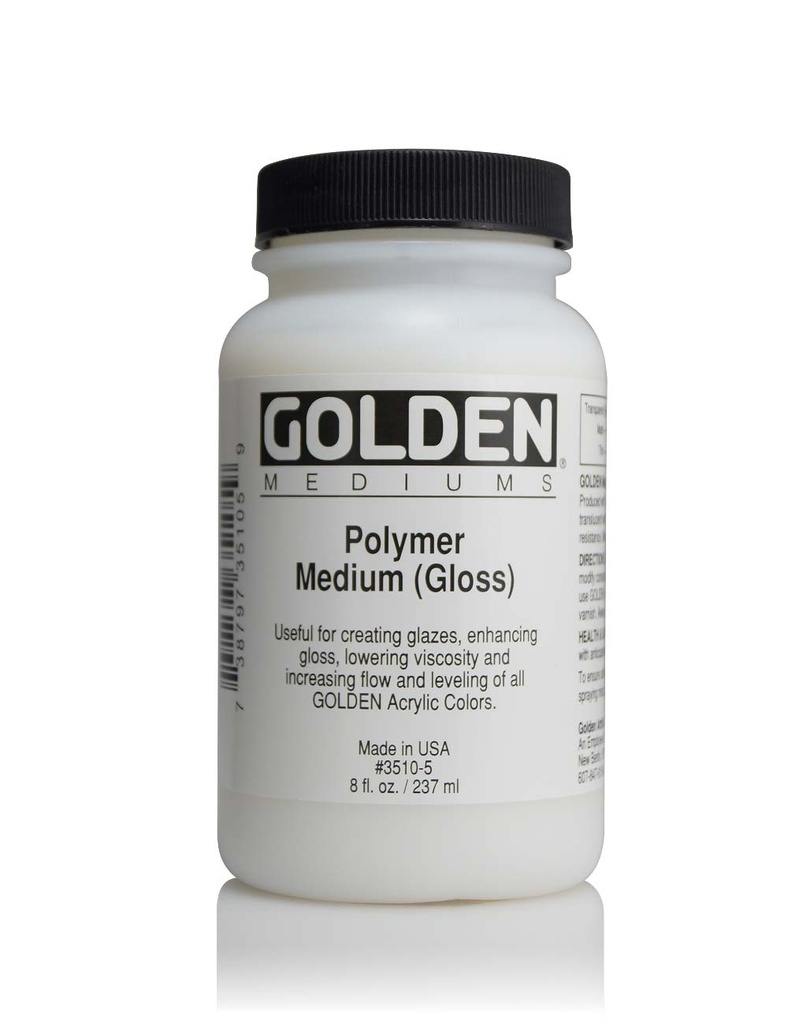 Golden Medium Polymer Gloss 8oz **ND**