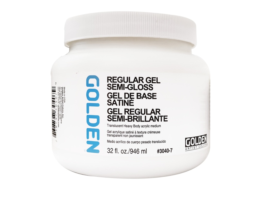 Golden Medium Regular Gel Semi Gloss 32oz **SO** **ND**