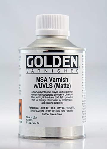 Golden Varnish MSA with UVLS Matte 8oz **ND**