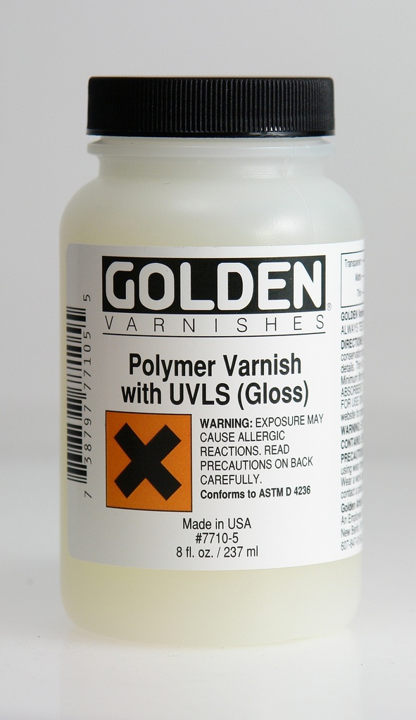 Golden Varnish Polymer with UVLS Gloss 8oz **ND**