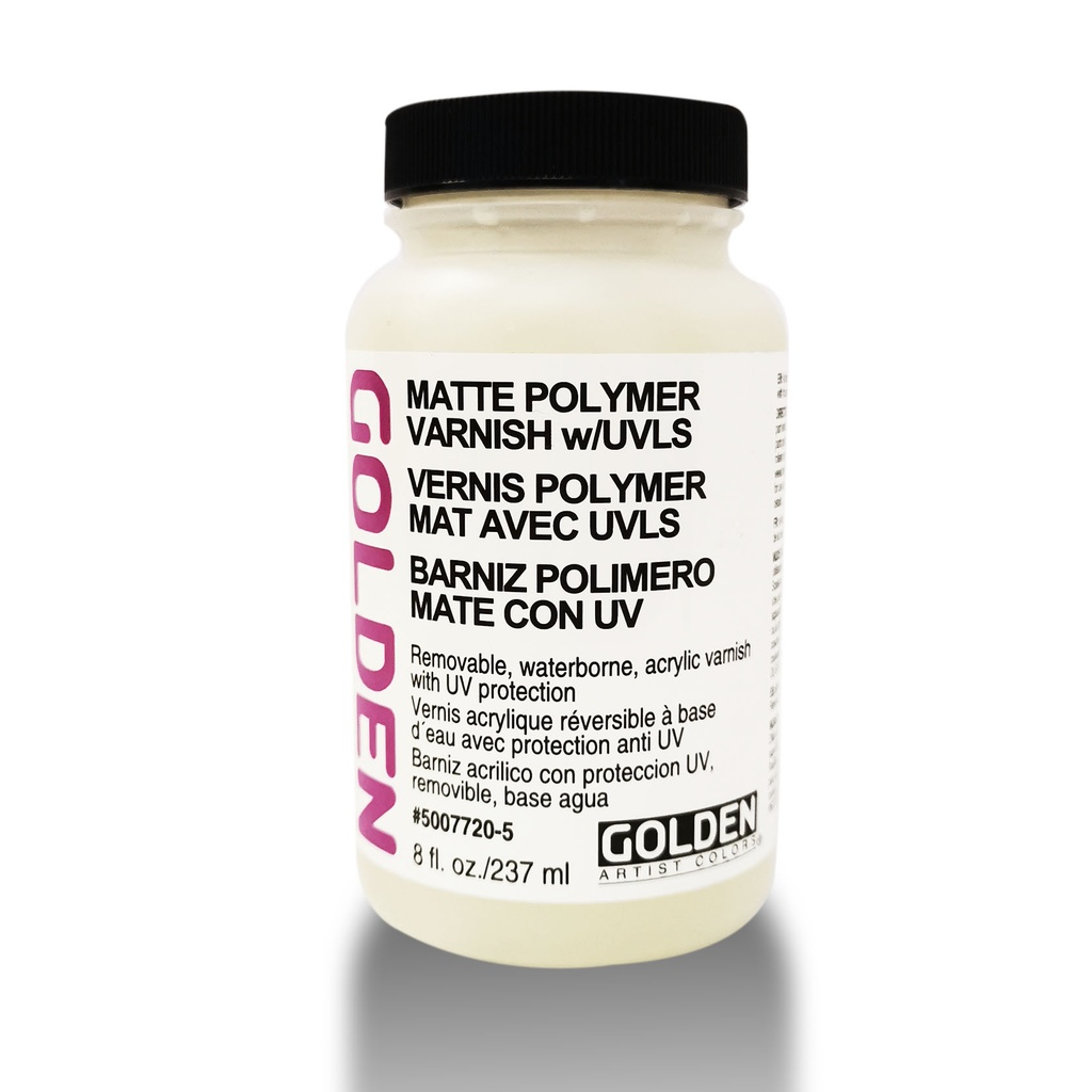 Golden Varnish Polymer with UVLS Matte 8oz **ND**