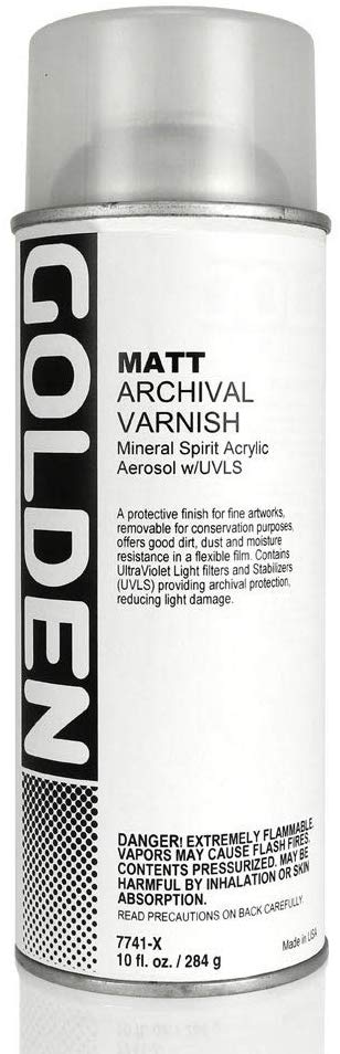 Golden Varnish Spray Archival Matte 10oz **ND**