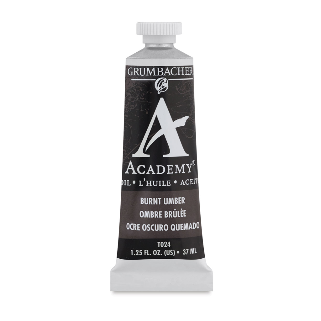 Grumbacher Academy Oil Burnt Umber 1.25oz(37ml) **SO**