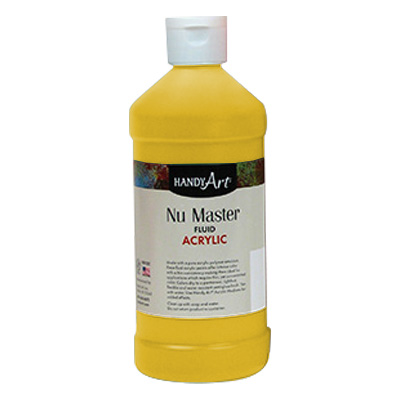 Handy Art Nu Master Fluid Acrylic Primary Yellow 16oz **ND**