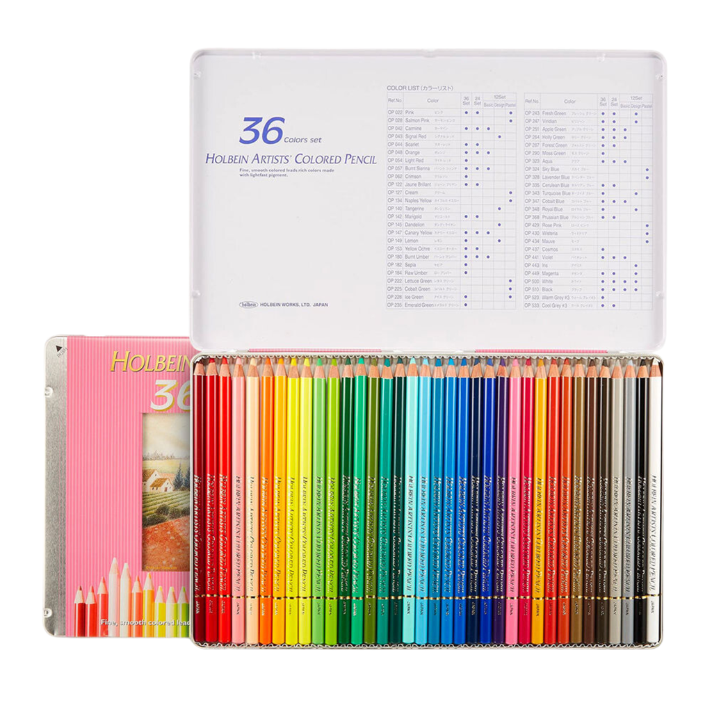Holbein Artists' Coloured Pencil Basic Selection Set 36