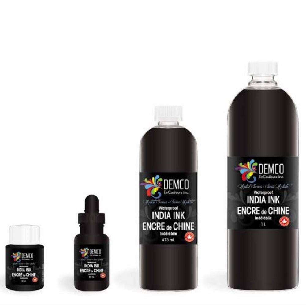 Demco India Ink Black 1 Litre 