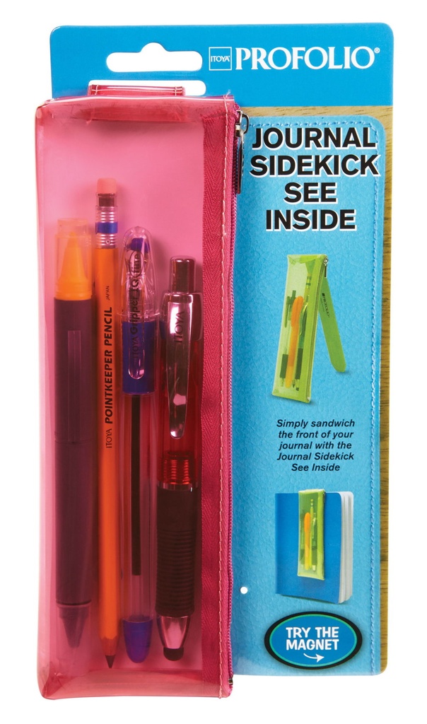 Itoya Journal Sidekick See Inside Fuchsia