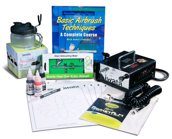 Iwata Airbrush Beginner Set with Gravity Feed Neo **ND**