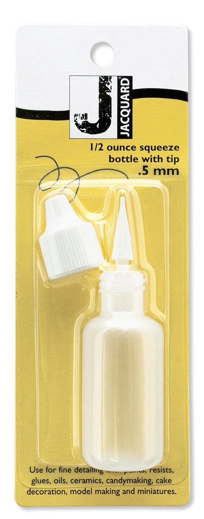 Jacquard Bottle 1/2oz Squeeze with .5mm Plastic Tip **ND**