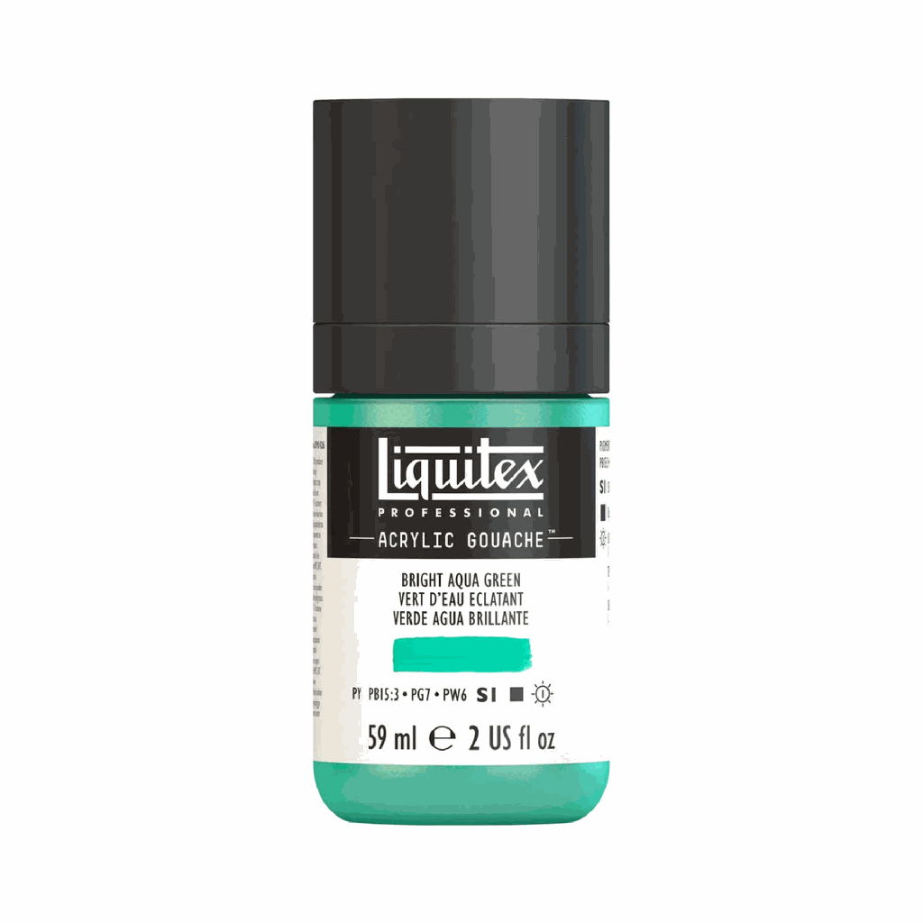 Liquitex Acrylic Gouache Bright Aqua Green S1 59mL **ND**