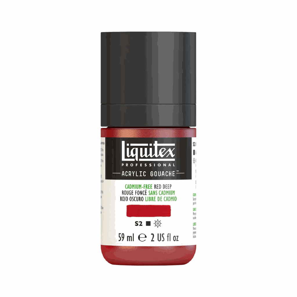 Liquitex Acrylic Gouache Cadmium FREE Red Deep S2 59mL **ND**