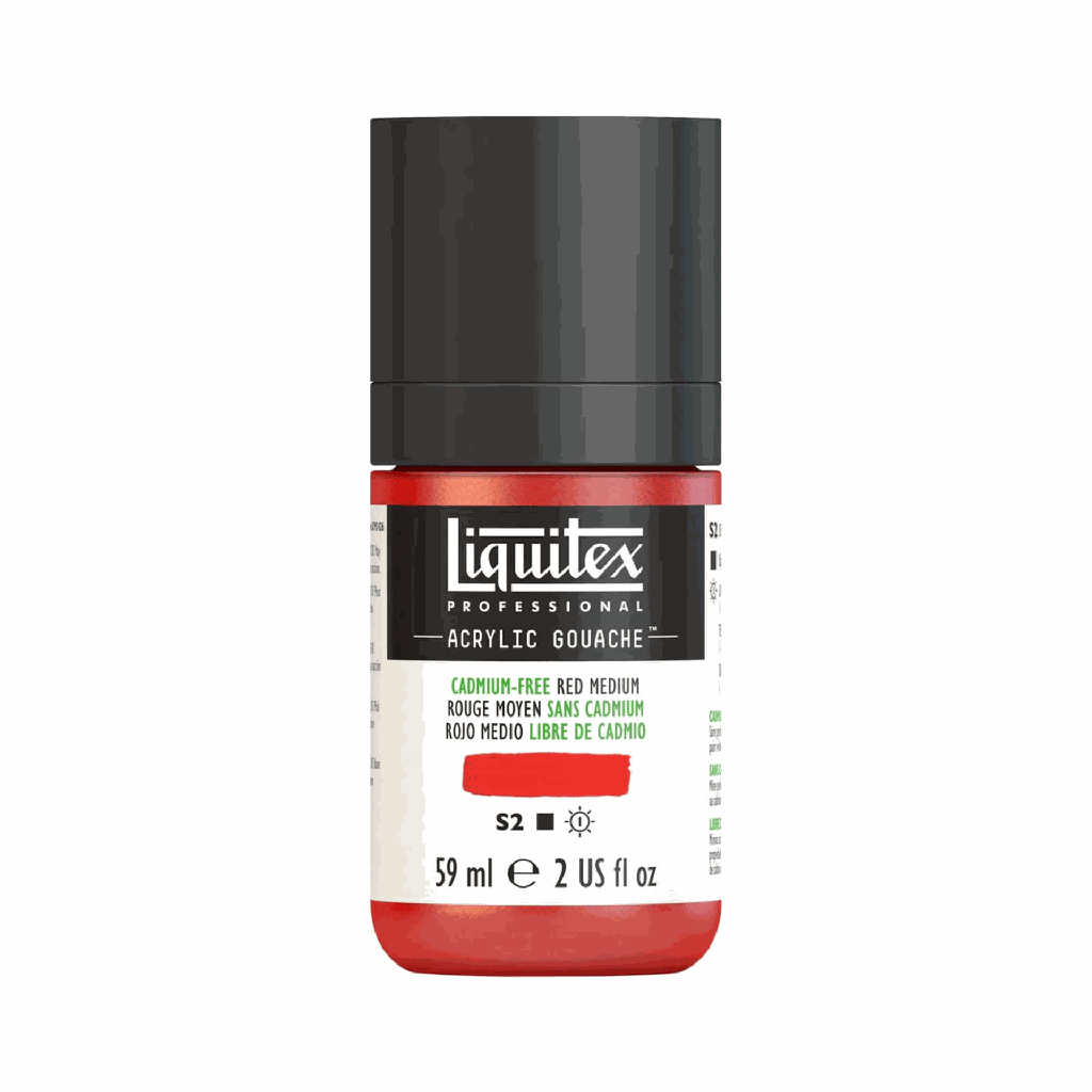 Liquitex Acrylic Gouache Cadmium FREE Red Medium S2 59mL **ND**