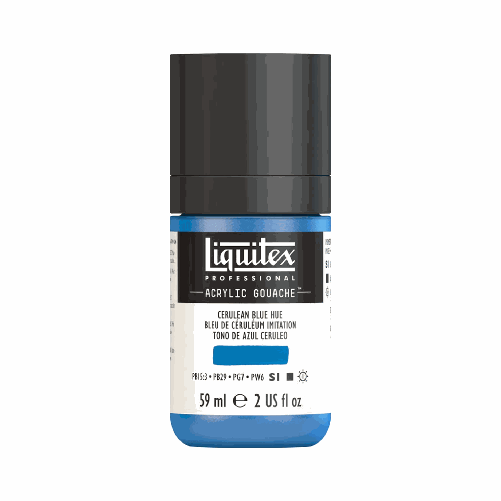 Liquitex Acrylic Gouache Cerulean Blue Hue S1 59mL **ND**