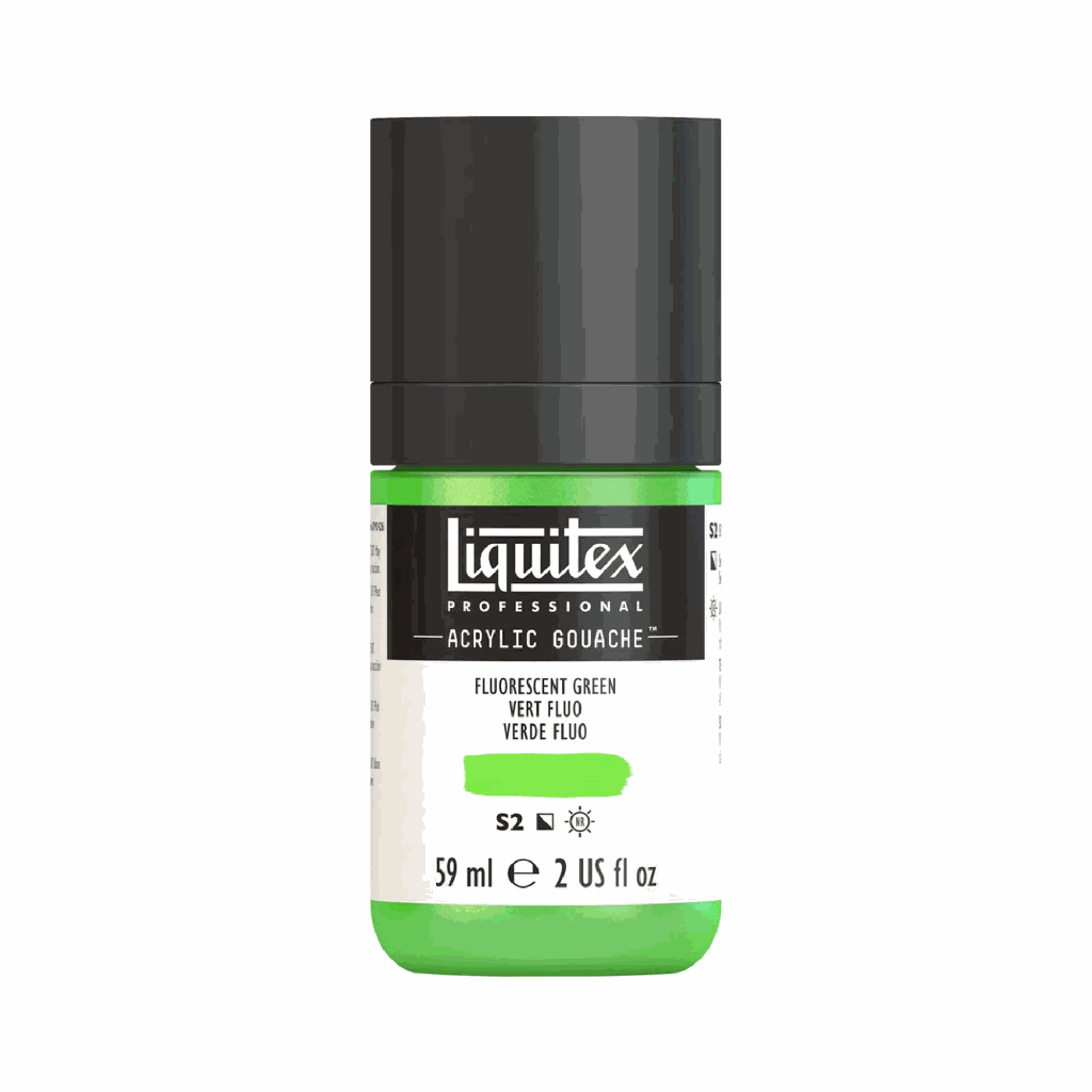 Liquitex Acrylic Gouache Fluorescent Green S2 59mL **ND**