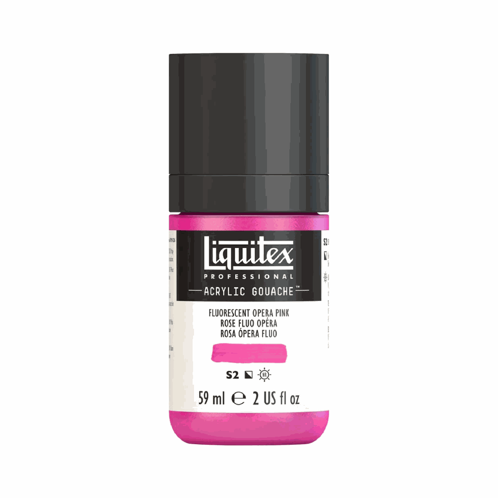 Liquitex Acrylic Gouache Fluorescent Opera Pink S2 59mL **ND**