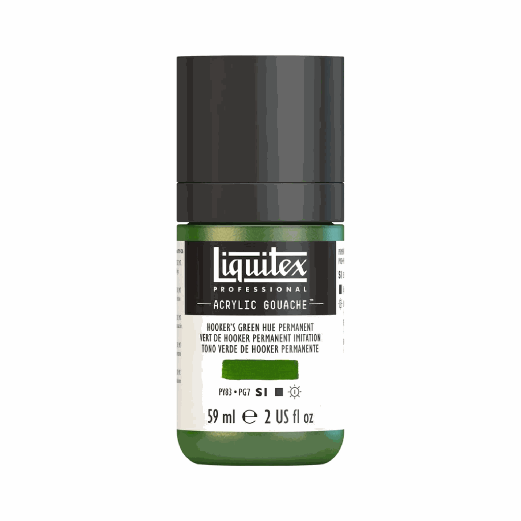Liquitex Acrylic Gouache Hooker's Green Hue Permanent S1 59mL **ND**