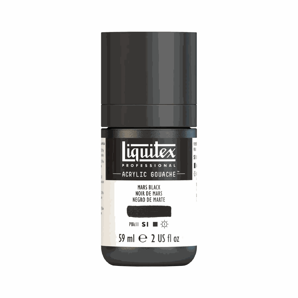 Liquitex Acrylic Gouache Mars Black S1 59mL **ND**