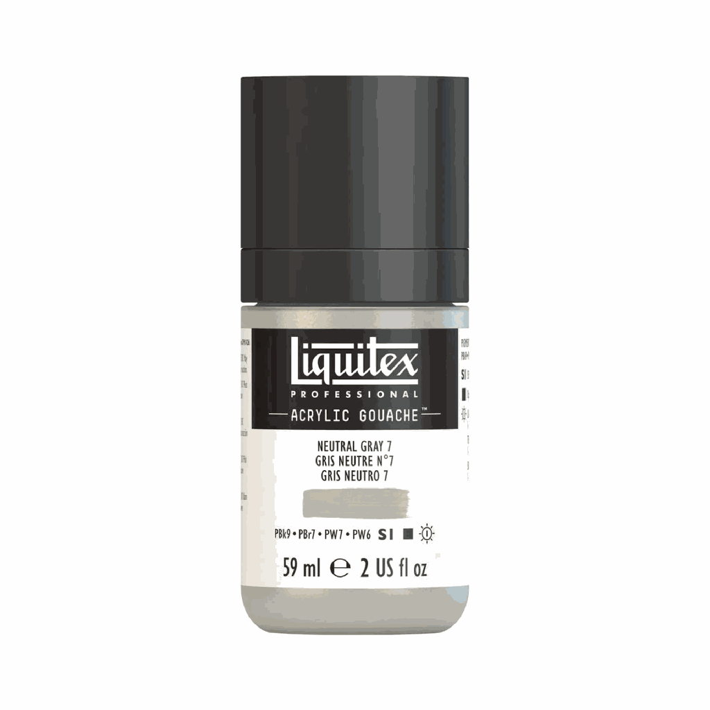 Liquitex Acrylic Gouache Neutral Grey #7 S1 59mL **ND**