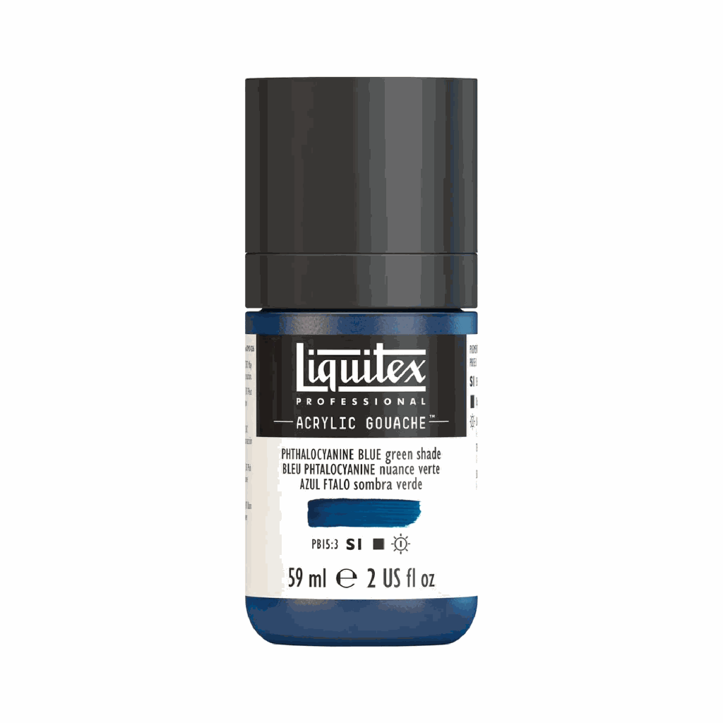 Liquitex Acrylic Gouache Phthalo Blue (Green Shade) S1 59mL **ND**