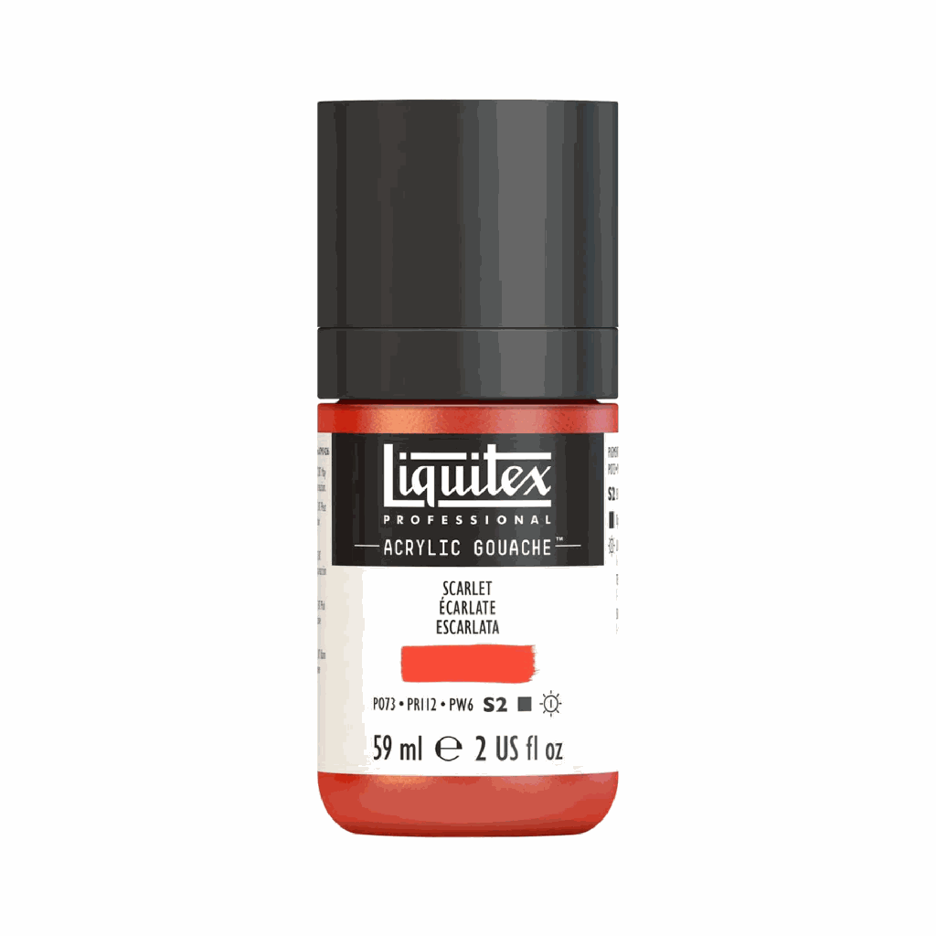 Liquitex Acrylic Gouache Scarlet S2 59mL **ND**