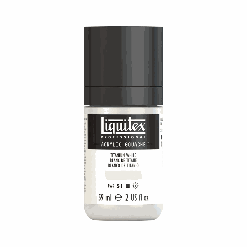 Liquitex Acrylic Gouache Titanium White S1 59mL **ND**
