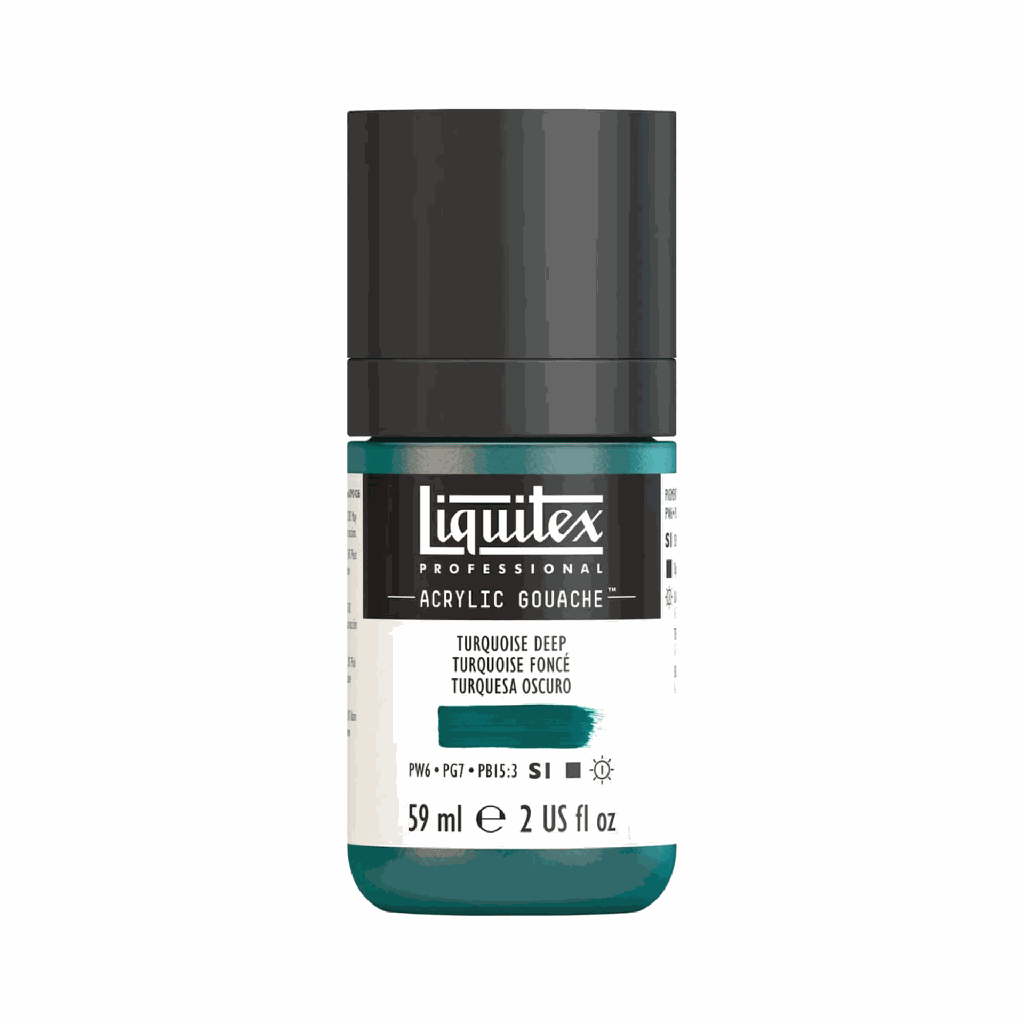 Liquitex Acrylic Gouache Turquoise Deep S1 59mL **ND**