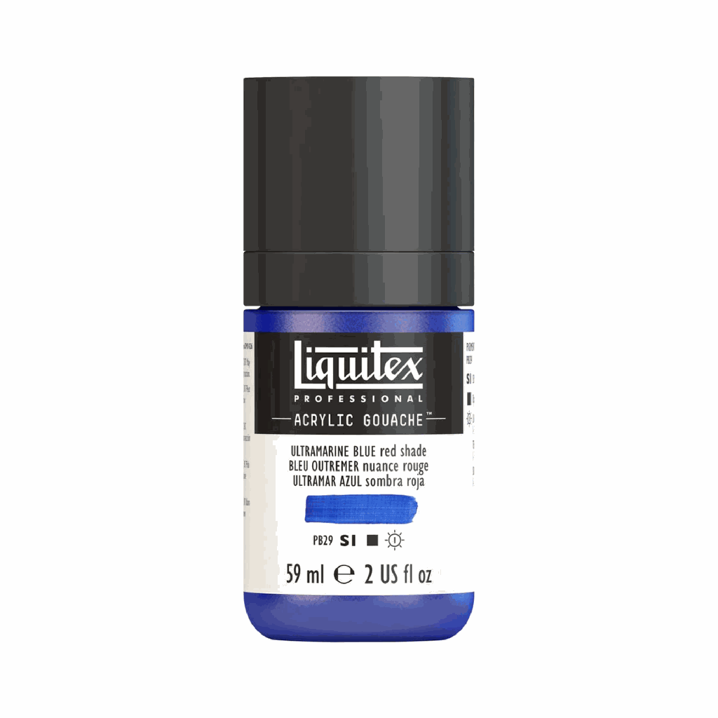Liquitex Acrylic Gouache Ultramarine Blue (Red Shade) S1 59mL **ND**
