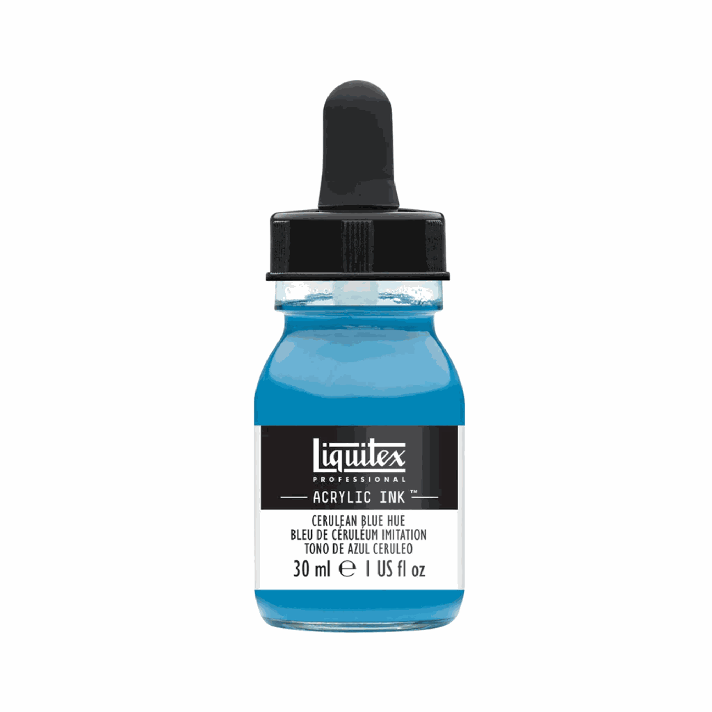 Liquitex Acrylic Ink Cerulean Blue Hue 30ml **ND**