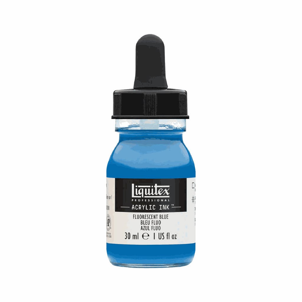 Liquitex Acrylic Ink Fluorescent Blue 30ml **ND**