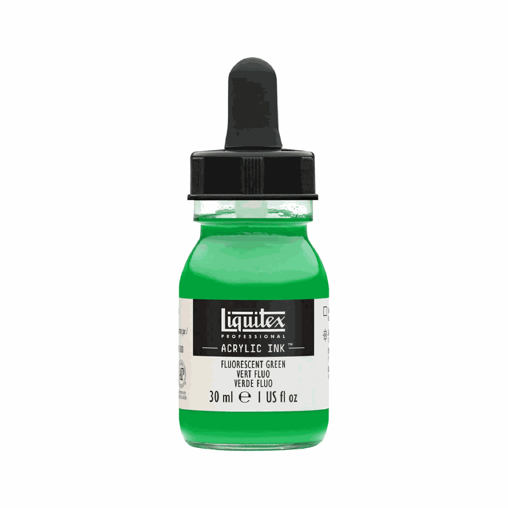 Liquitex Acrylic Ink Fluorescent Green 30ml **ND**