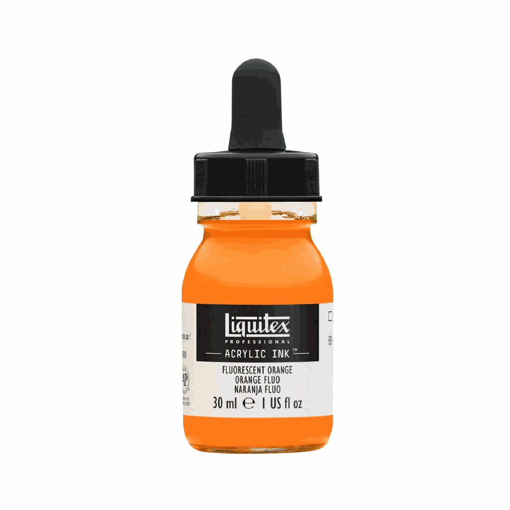 Liquitex Acrylic Ink Fluorescent Orange 30ml **ND**
