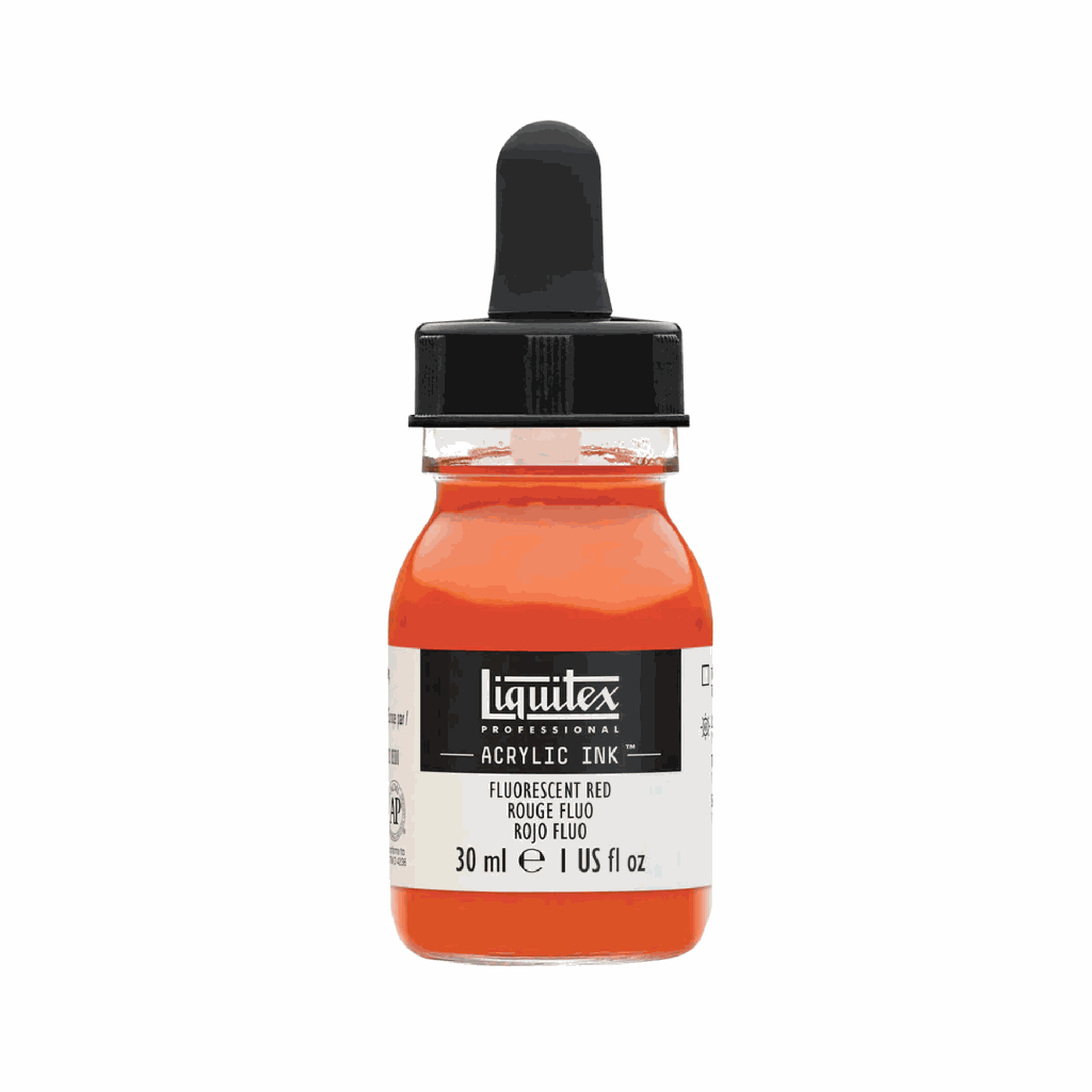 Liquitex Acrylic Ink Fluorescent Red 30ml **ND**
