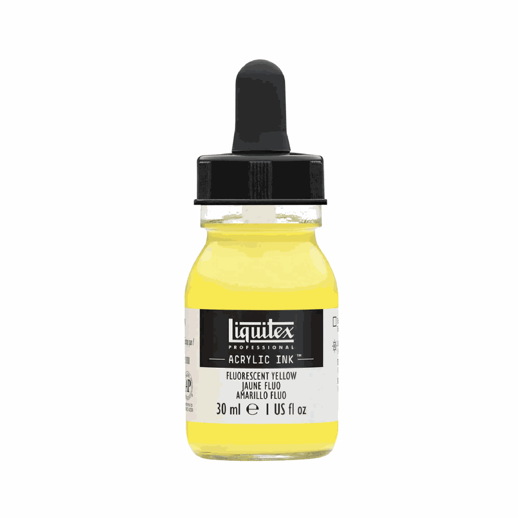 Liquitex Acrylic Ink Fluorescent Yellow 30ml **ND**