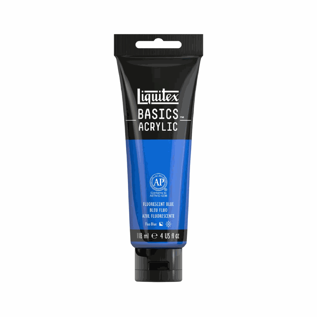 Liquitex BASICS Acrylic 118ml Fluorescent Blue *ND*