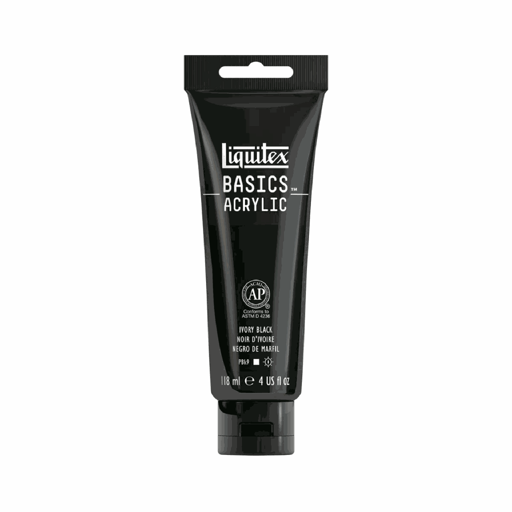 Liquitex BASICS Acrylic 118ml Ivory Black *ND*